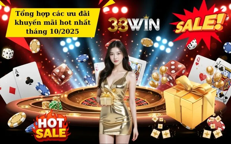 Tổng hợp các ưu đãi khuyến mãi hot nhất tháng 102025 tại 33WIN
